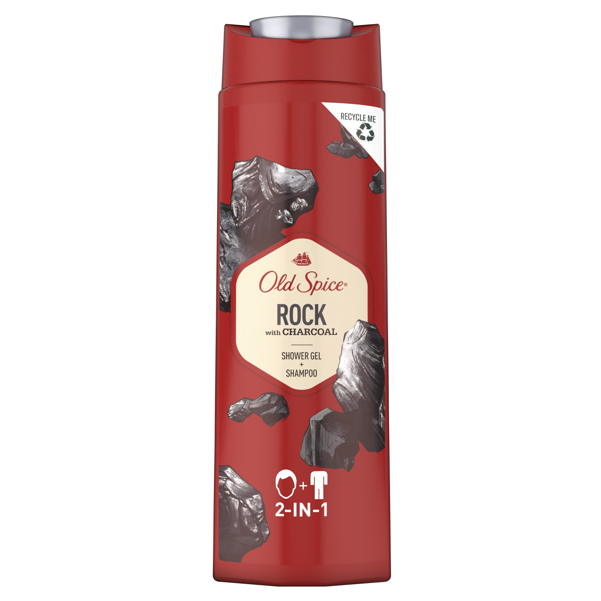 Гель для душа + шампунь 2в1 OLD SPICE Rock with Charcoal 400мл - купить в Магазин бытовой химии (со склада МегаМаркет), цена на Мегамаркет