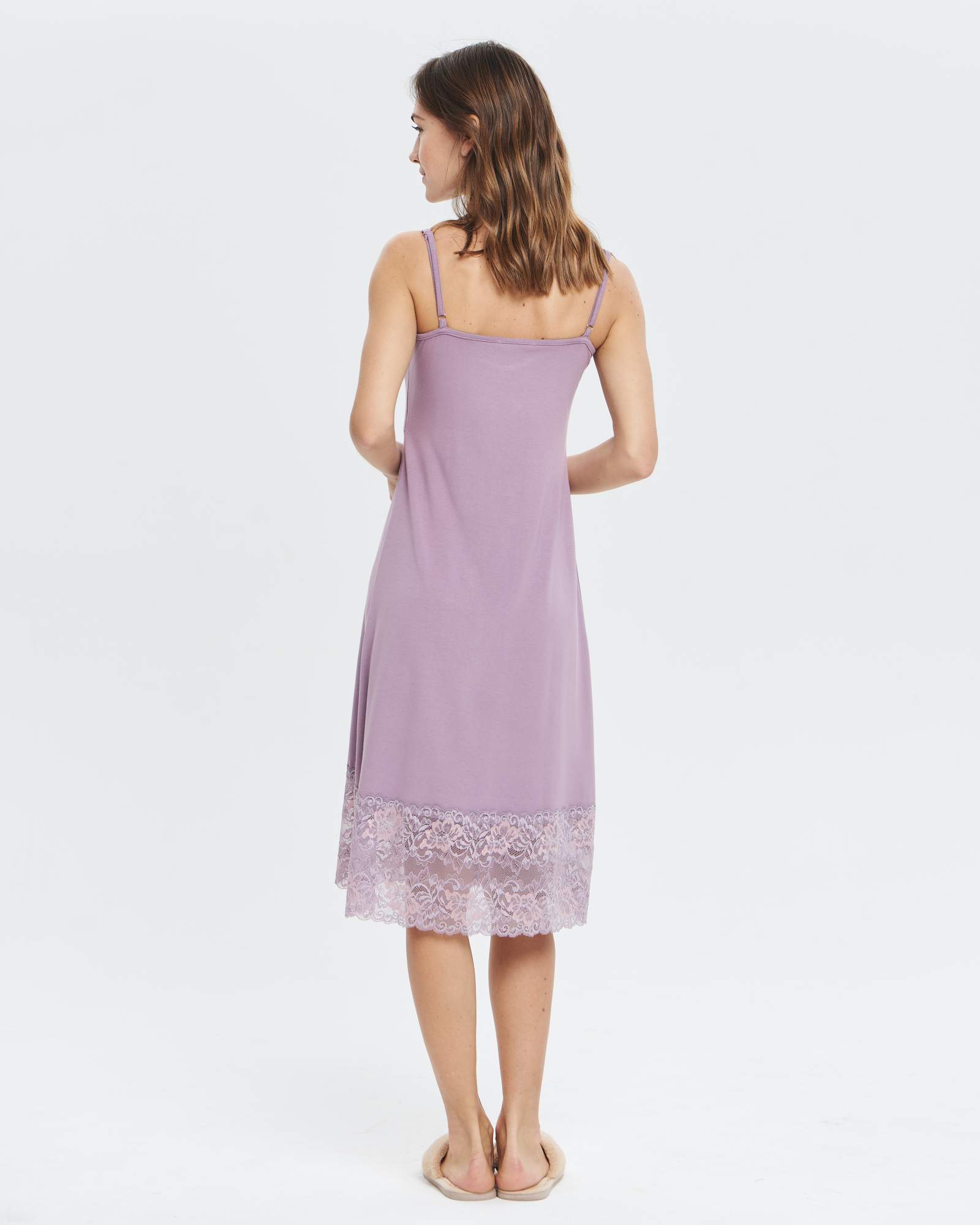 Платье домашнее женское LIOLI PSR200105Blueberries фиолетовое 42 RU