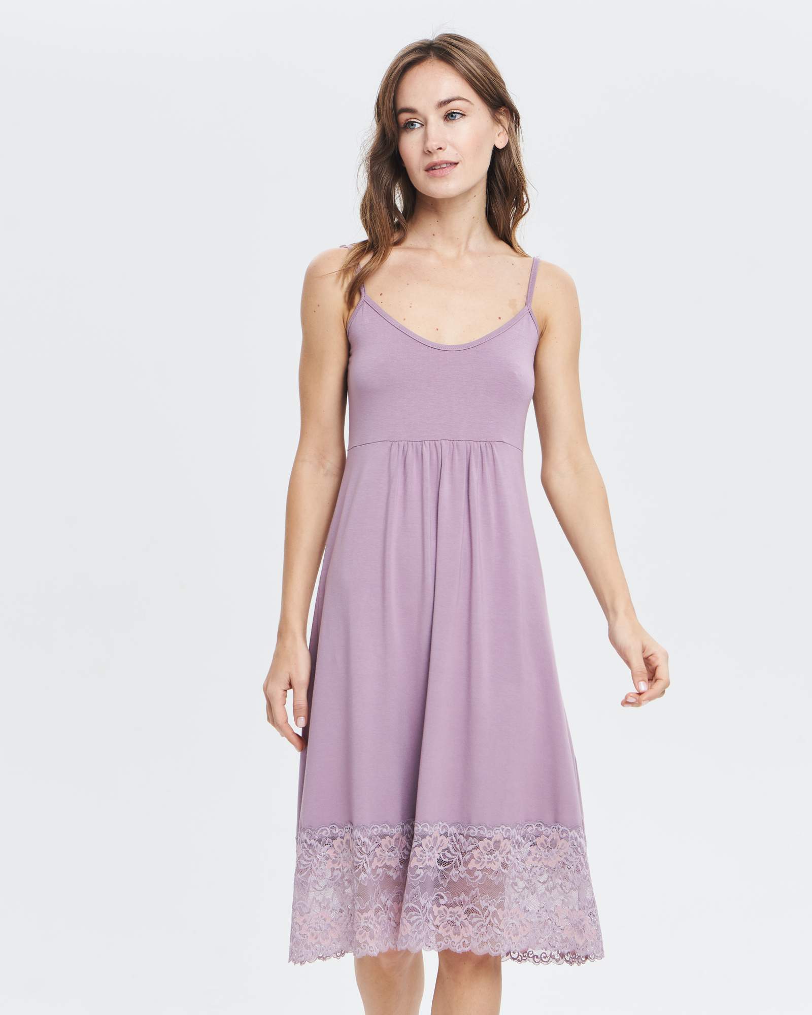 Платье домашнее женское LIOLI PSR200105Blueberries фиолетовое 46 RU