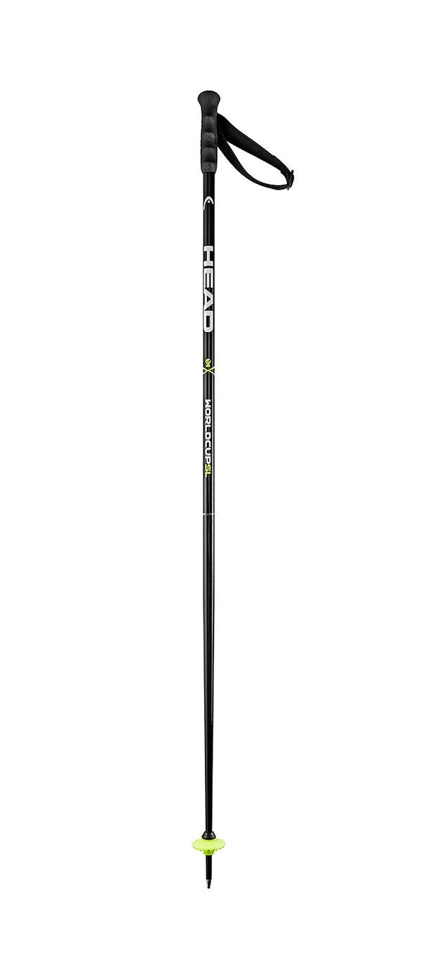 Горнолыжные палки Head Worldcup SL 2016 black/yellow, 115 см