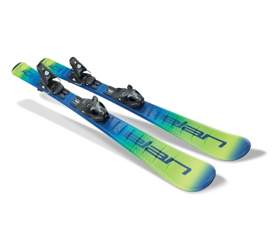 Горные лыжи Elan Jett QS + EL 4.5 Shift 2022 blue/green, 110 см