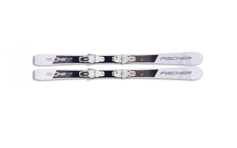 Горные лыжи Fischer Brilliant RC One SLR + RS 9 SLR 2021 brown/white, 148 см