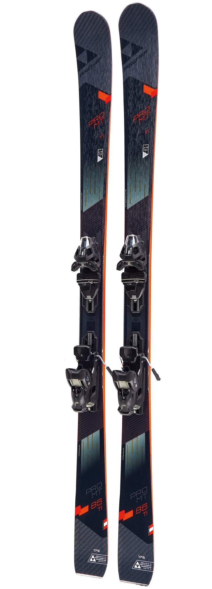 Горные лыжи Fischer Pro MT 86 Ti Twin Powerrail + RSW 12 GW PR 2020 black, 168 см