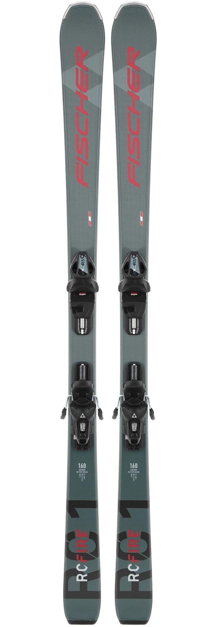Горные лыжи Fischer RС Fire SLR Pro + RS 9 SLR 2022 grey, 155 см