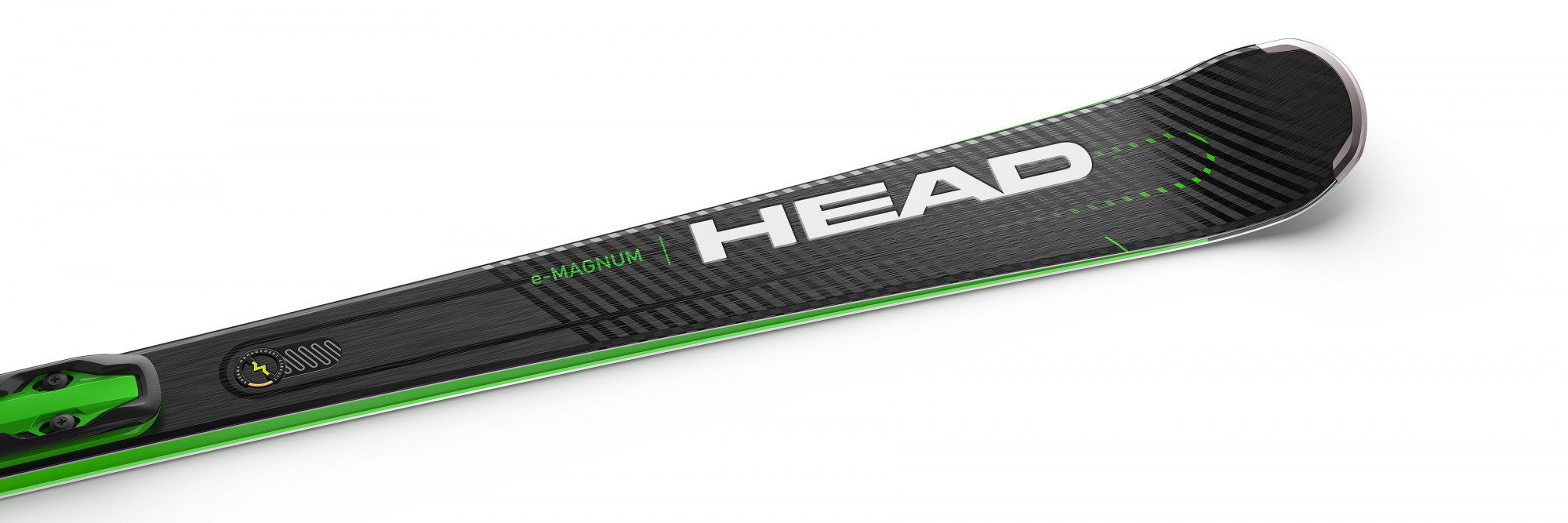 Горные лыжи Head Supershape e-Magnum SF-PR + PRD 12 GW 2022 black/green, 163 см