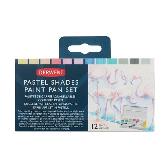 красок Derwent Pastel Shades 12 цветов кювета пастельные цвета в пластиковой упаковке