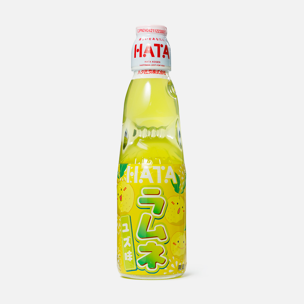 Купить напиток Hata Ramune газированный, со вкусом юдзу, 200 мл, цены на Мегамаркет | Артикул: 100067415408