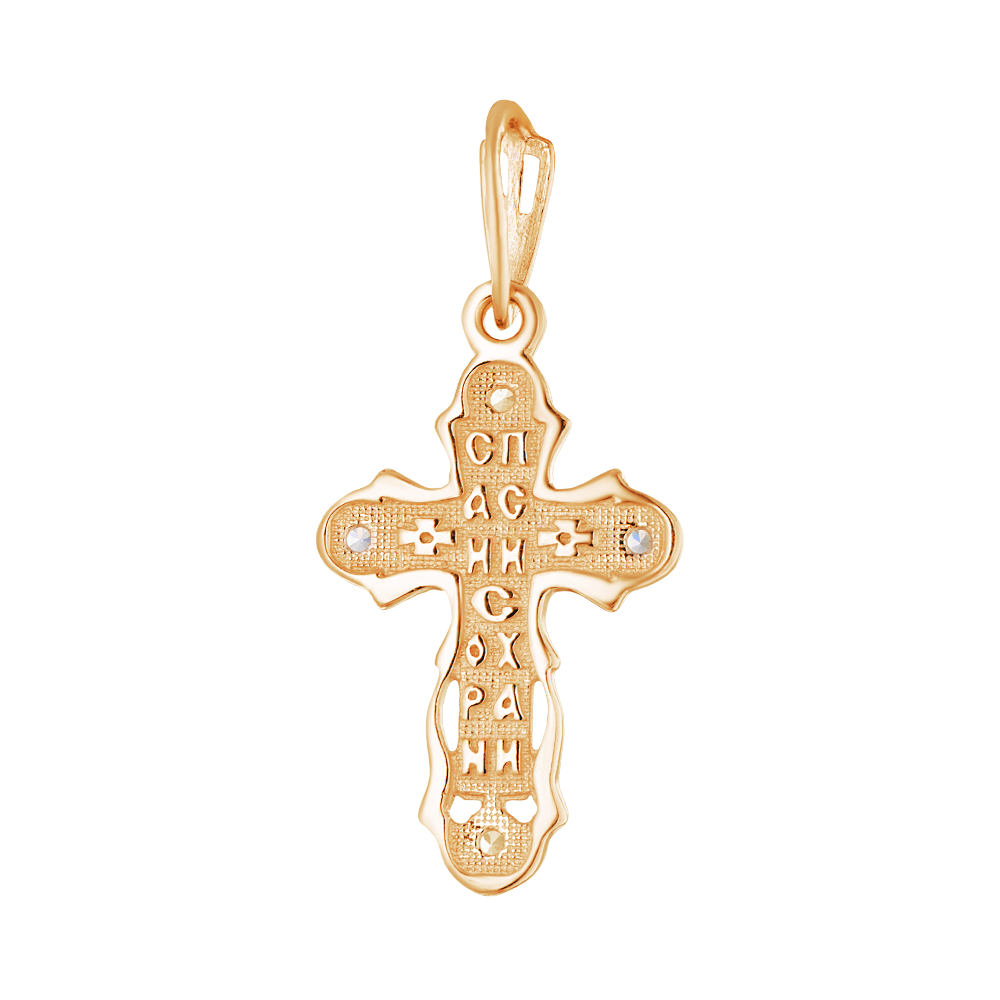 Кулон из красного золота/белого золота ЮВЕЛИР КАРАТ 3136556, фианит ...