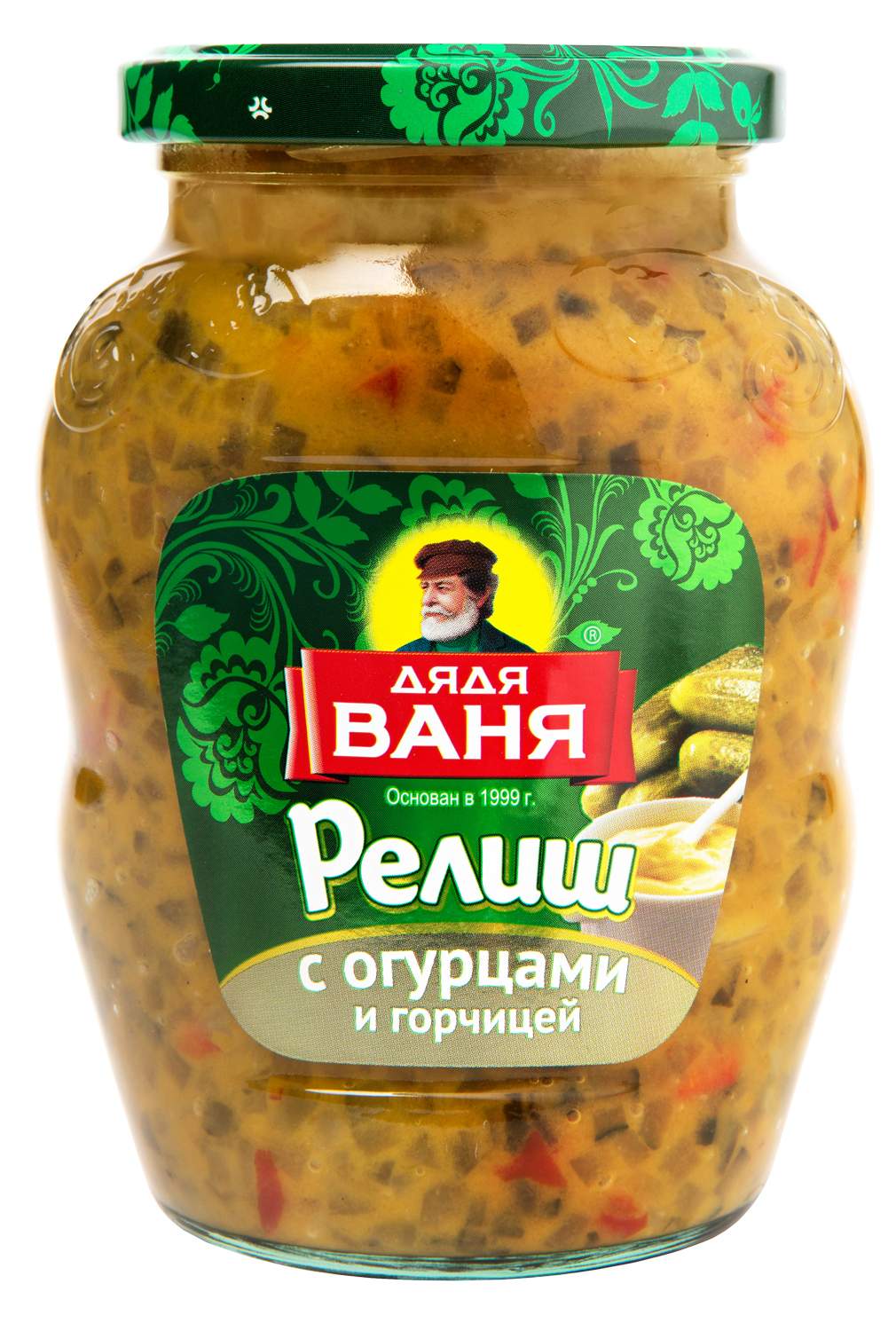 Купить релиш Дядя Ваня с огурцами и горчицей 350 г, цены на Мегамаркет |  Артикул: 100026640164