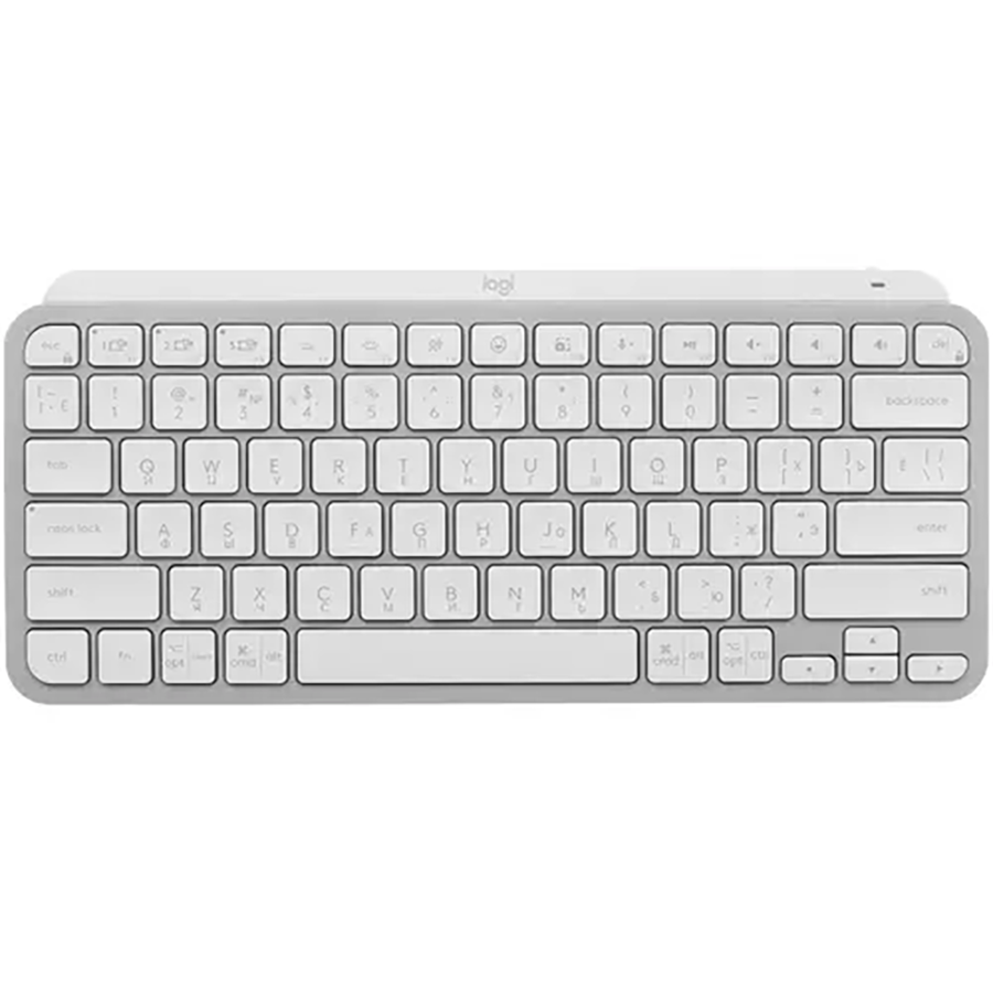 Клавиатура Logitech MX Keys Mini беспроводная, 79 кнопок, светло-серая, 920-010514., купить в Москве, цены в интернет-магазинах на Мегамаркет