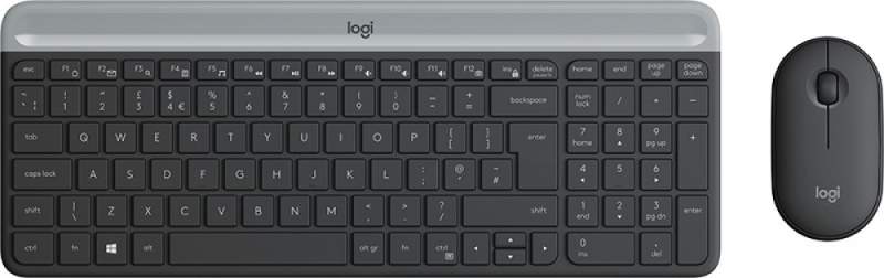 Комплект Logitech MK470 клавиатура, мышь, беспроводные, графит, 920-009180., купить в Москве, цены в интернет-магазинах на Мегамаркет