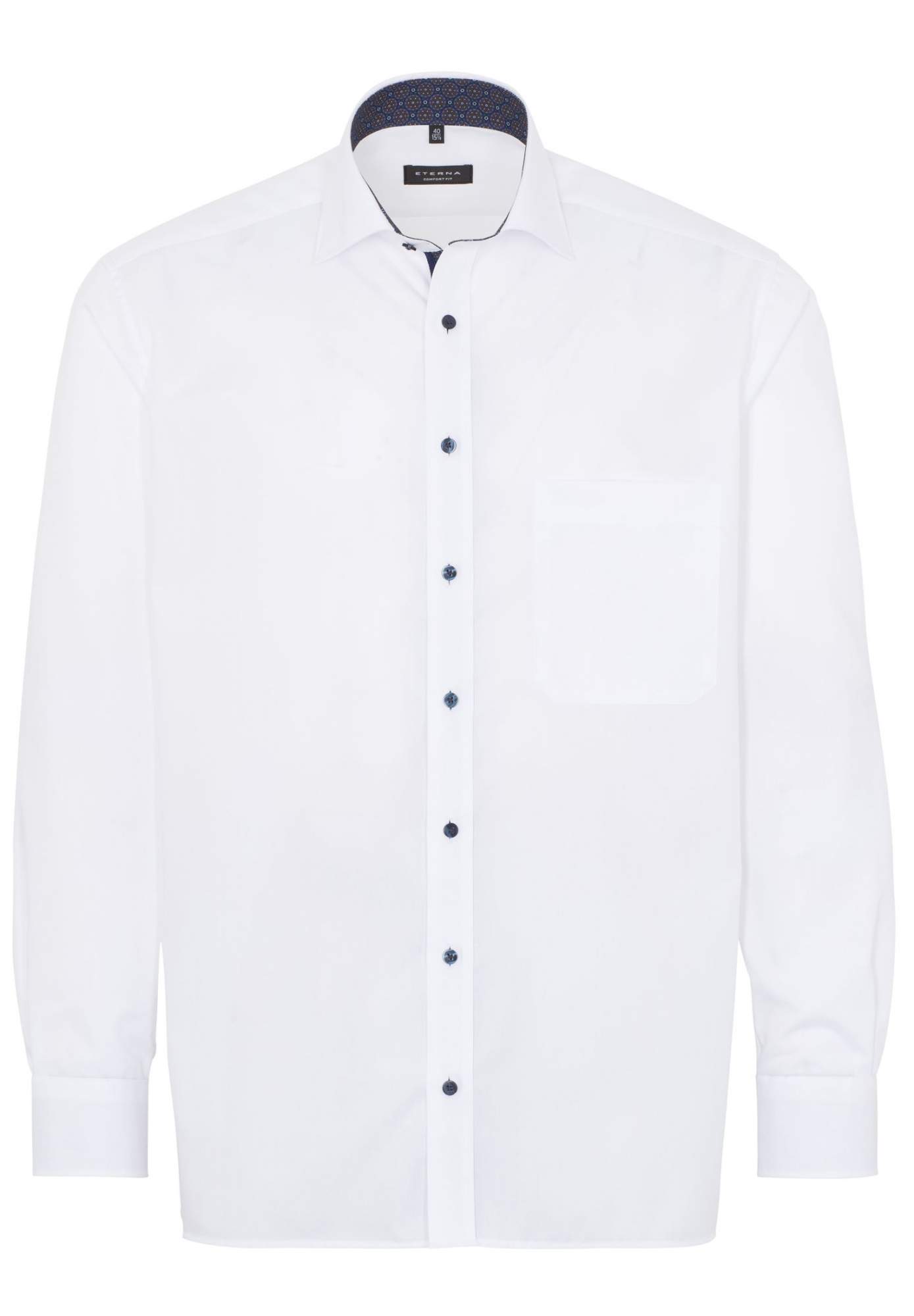 Рубашка мужская ETERNA 1303-00-E37R белая 41 - купить в Москве, цены на Мегамаркет | 600016354409