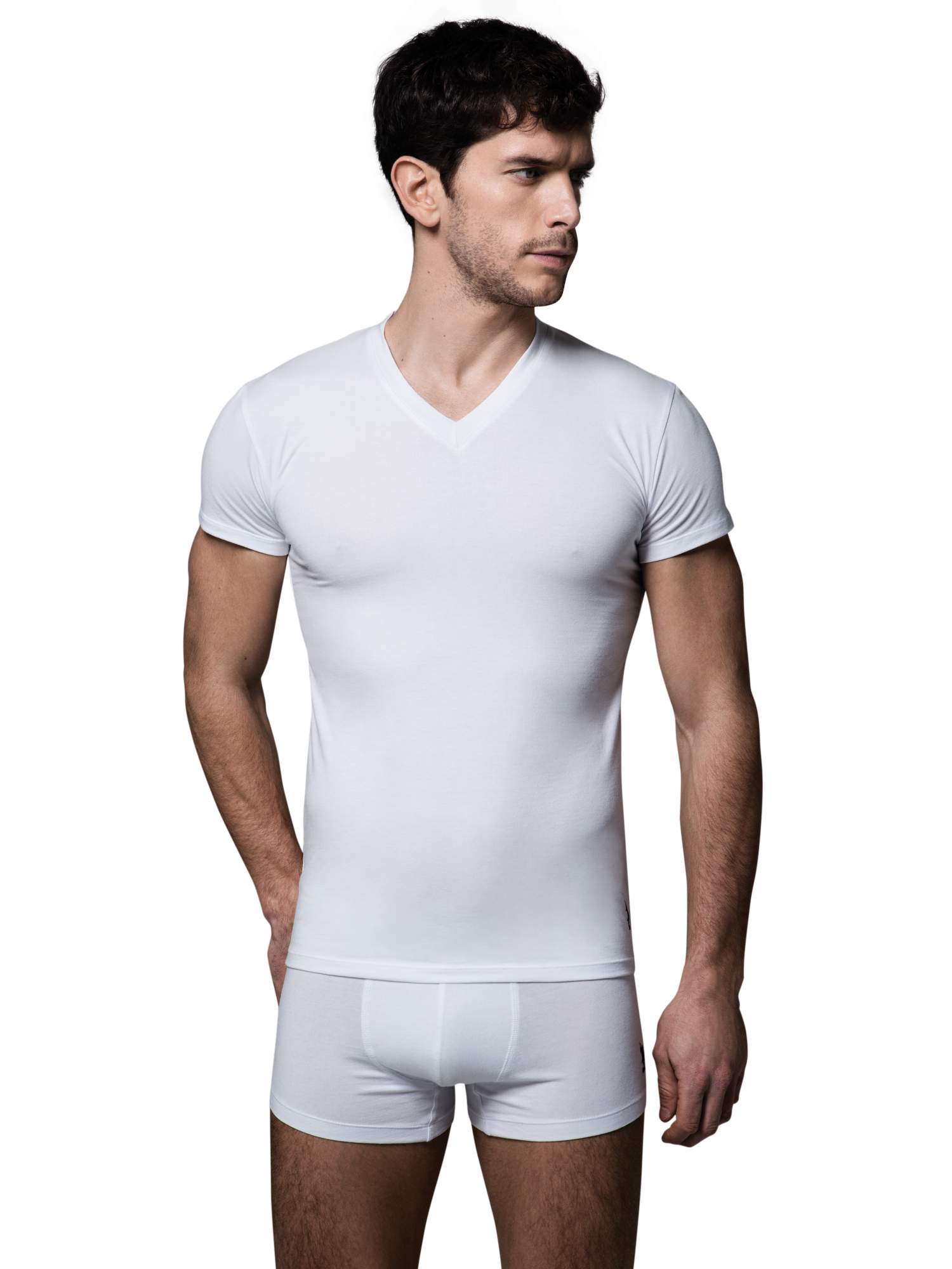 Комплект футболок мужских U.S. POLO Assn. 80194 белых XL