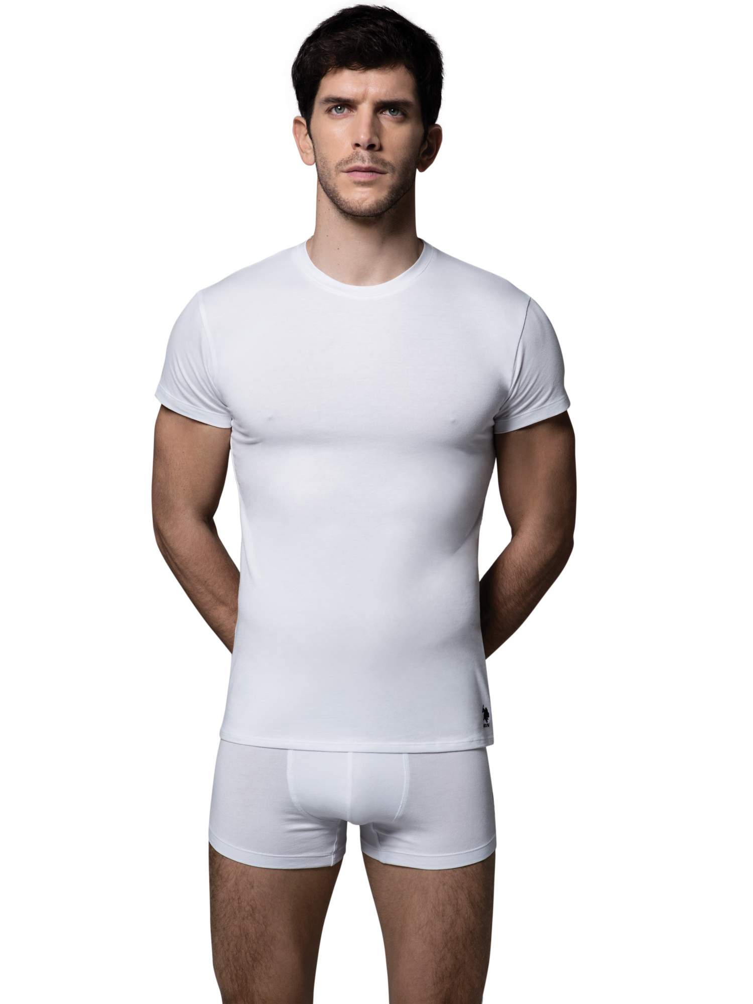 Комплект футболок мужских U.S. POLO Assn. 80197 белых XXL