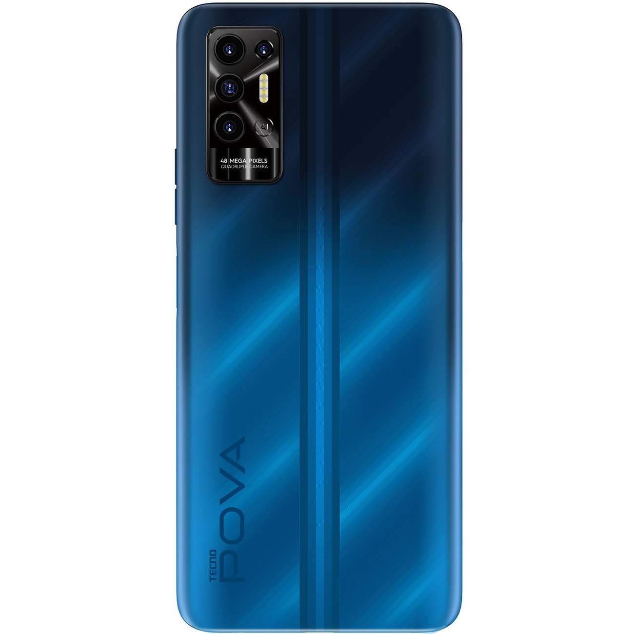 Смартфон Tecno Pova 2 4/128GB Energy Blue (LE7N) - отзывы покупателей на  Мегамаркет