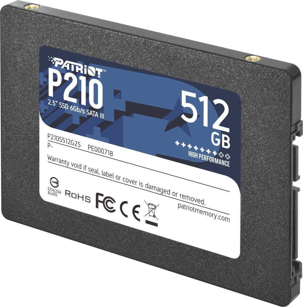 SSD диск PATRIOT P210 512ГБ (P210S512G25) - отзывы покупателей на  Мегамаркет | 100027328172