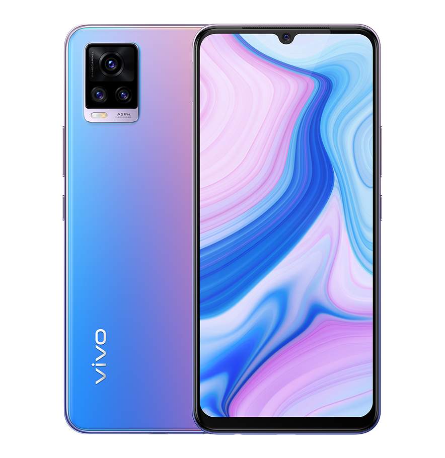 Смартфон Vivo V20 (V2025) 8/128GB Pink/Blue - характеристики и описание на  Мегамаркет | 100027328389