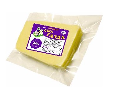 Сыр твердый Вятушка Гауда Премиум 40% бзмж 250 г