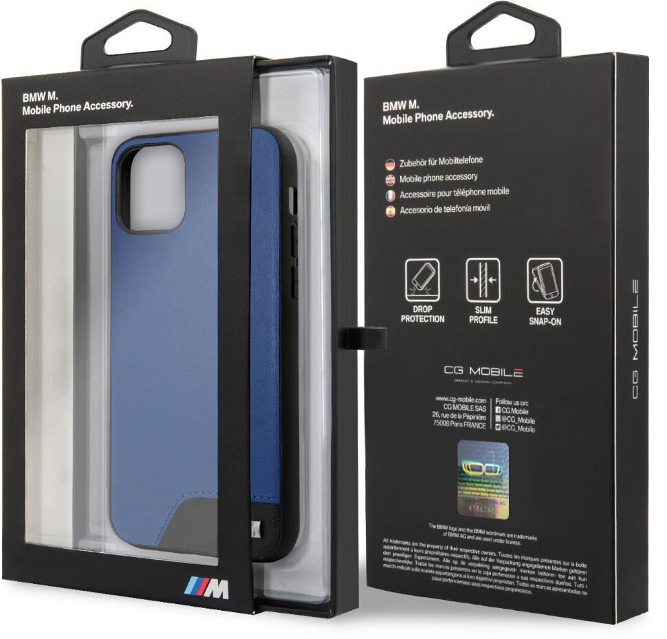 Чехол CG Mobile BMW M-Collection Smooth PU Hard для iPhone 11 Pro Blue,  купить в Москве, цены в интернет-магазинах на Мегамаркет