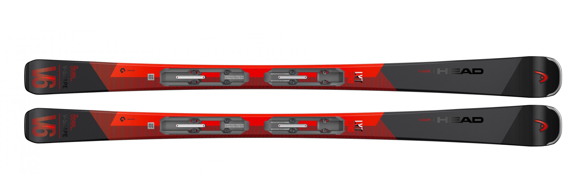 Горные лыжи Head V-Shape V6 LYT-PR + PR 11 GW 2022 red, 170 см