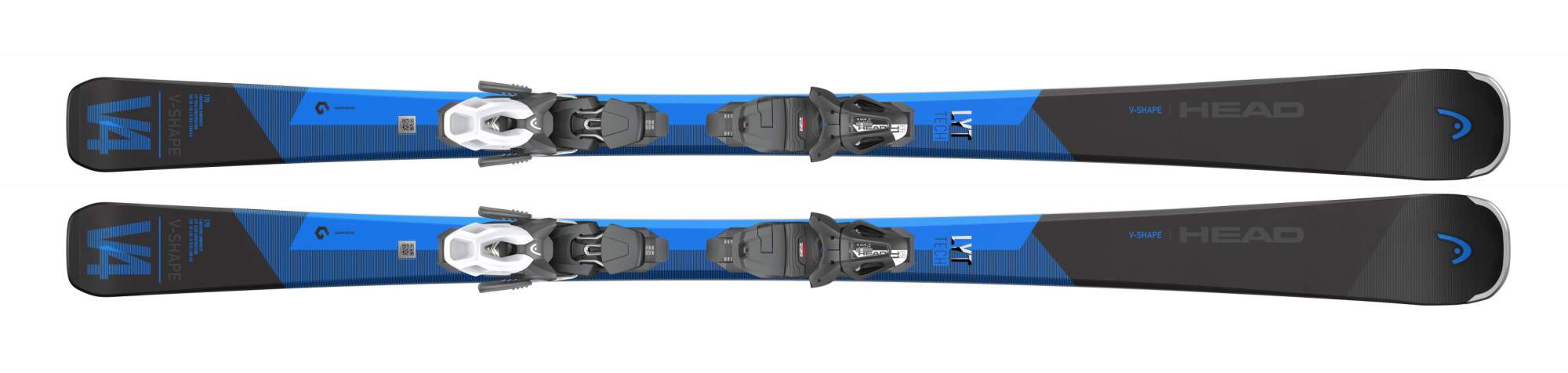 Горные лыжи Head V-Shape V4 LYT + PR 11 GW 2022 black/blue, 163 см