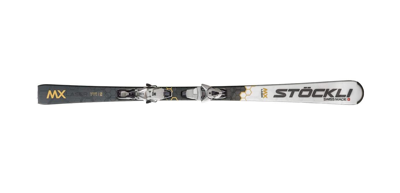 Горные лыжи Stockli Laser MX + MC 11 2022 grey/white, 158 см