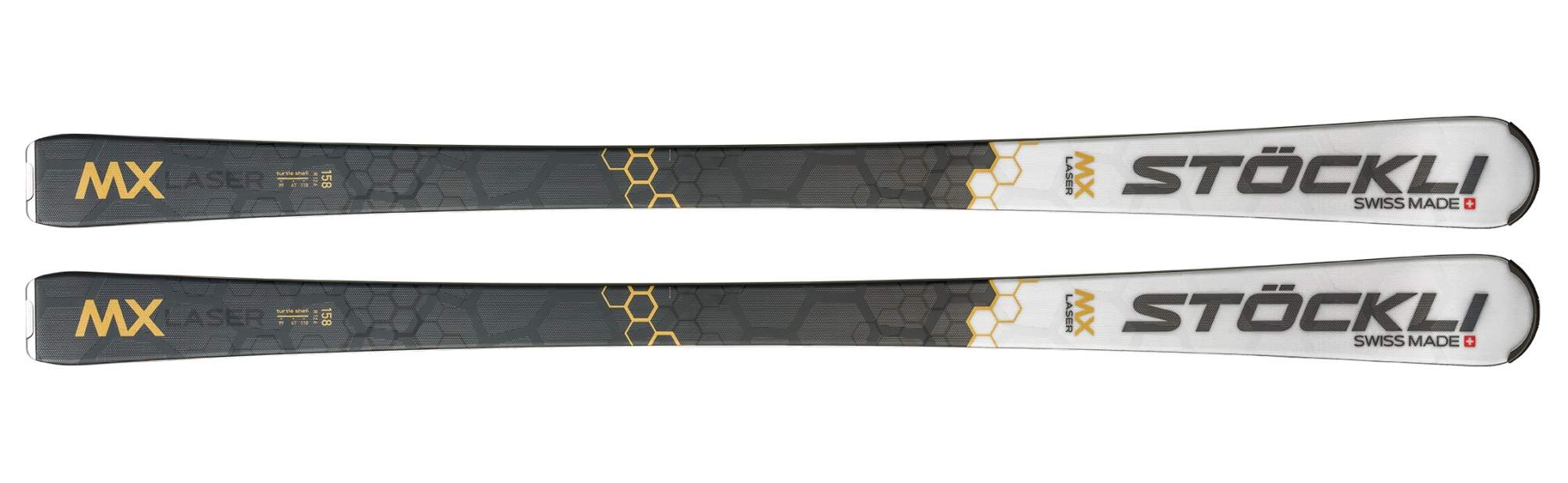 Горные лыжи Stockli Laser MX + MC 11 2022 grey/white, 152 см
