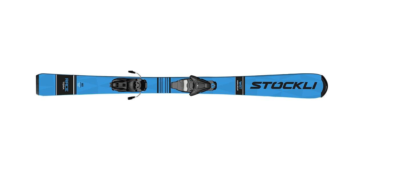 Горные лыжи Stockli Race Team + C5 J75 2022 blue, 110 см