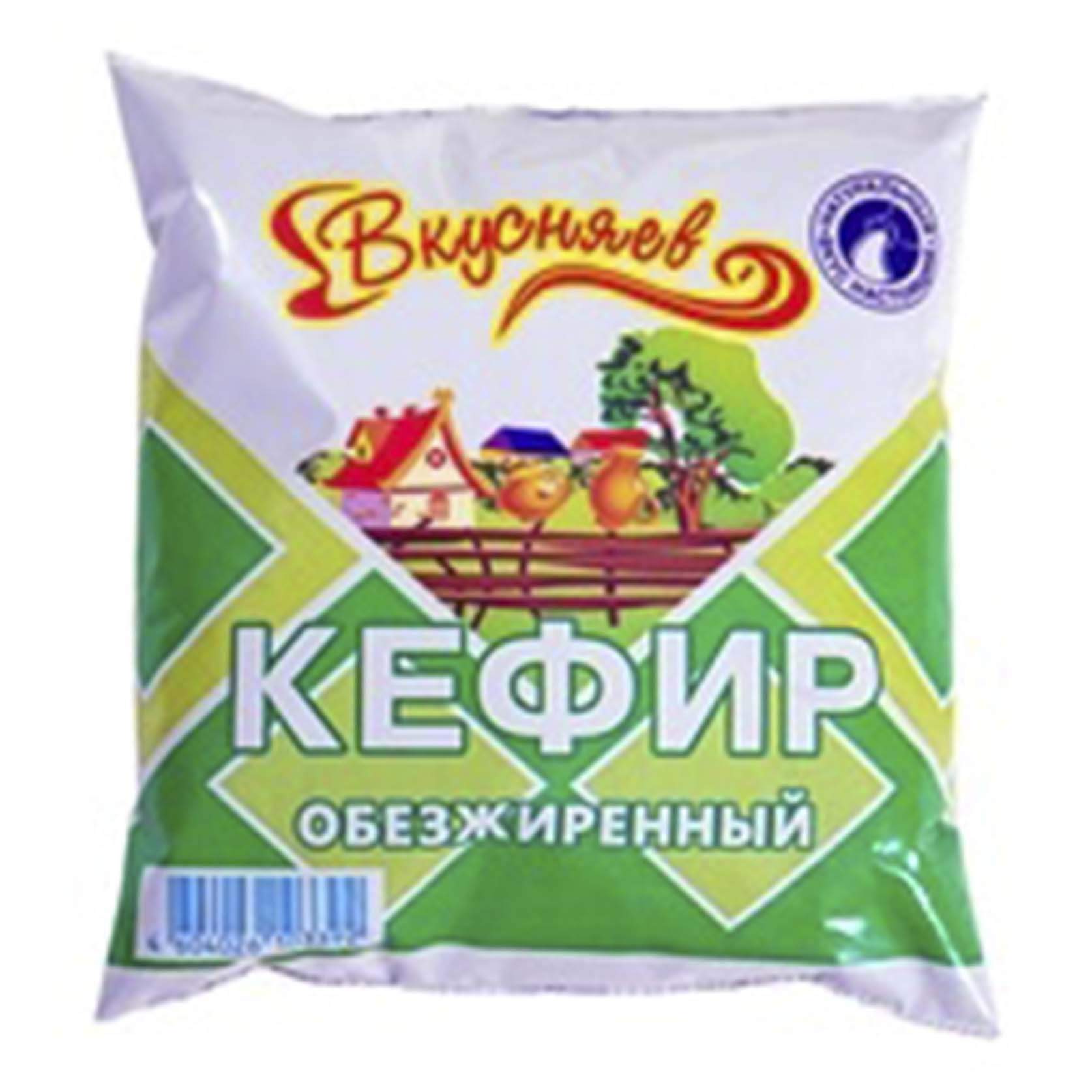 Кефир Вкусняев 0% 430 г бзмж