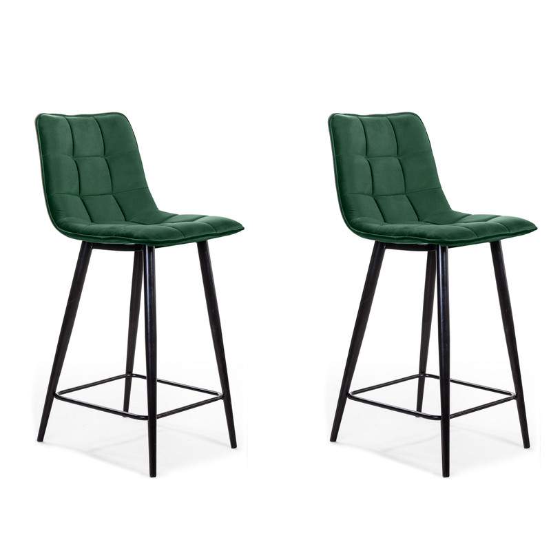Комплект стульев полубарный, опора конус, Barkhat 19, зелёный, 2 шт. - купить в Мегамаркет МСК Никифорово, цена на Мегамаркет