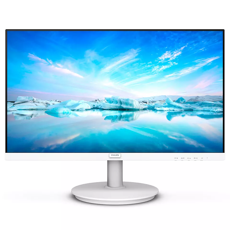 23.8" Монитор Philips V Line 241V8AW/01 White 75Hz 1920x1080 IPS - купить в Ресурс-Медиа, цена на Мегамаркет