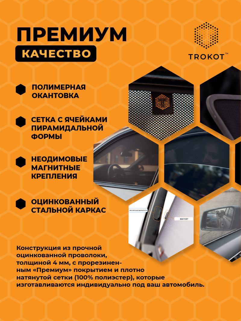 Купить автошторки TROKOT Premium для Toyota Wish 2 20 2009-2017 передние  двери 2 TR177301, цены на Мегамаркет | Артикул: 600004838842