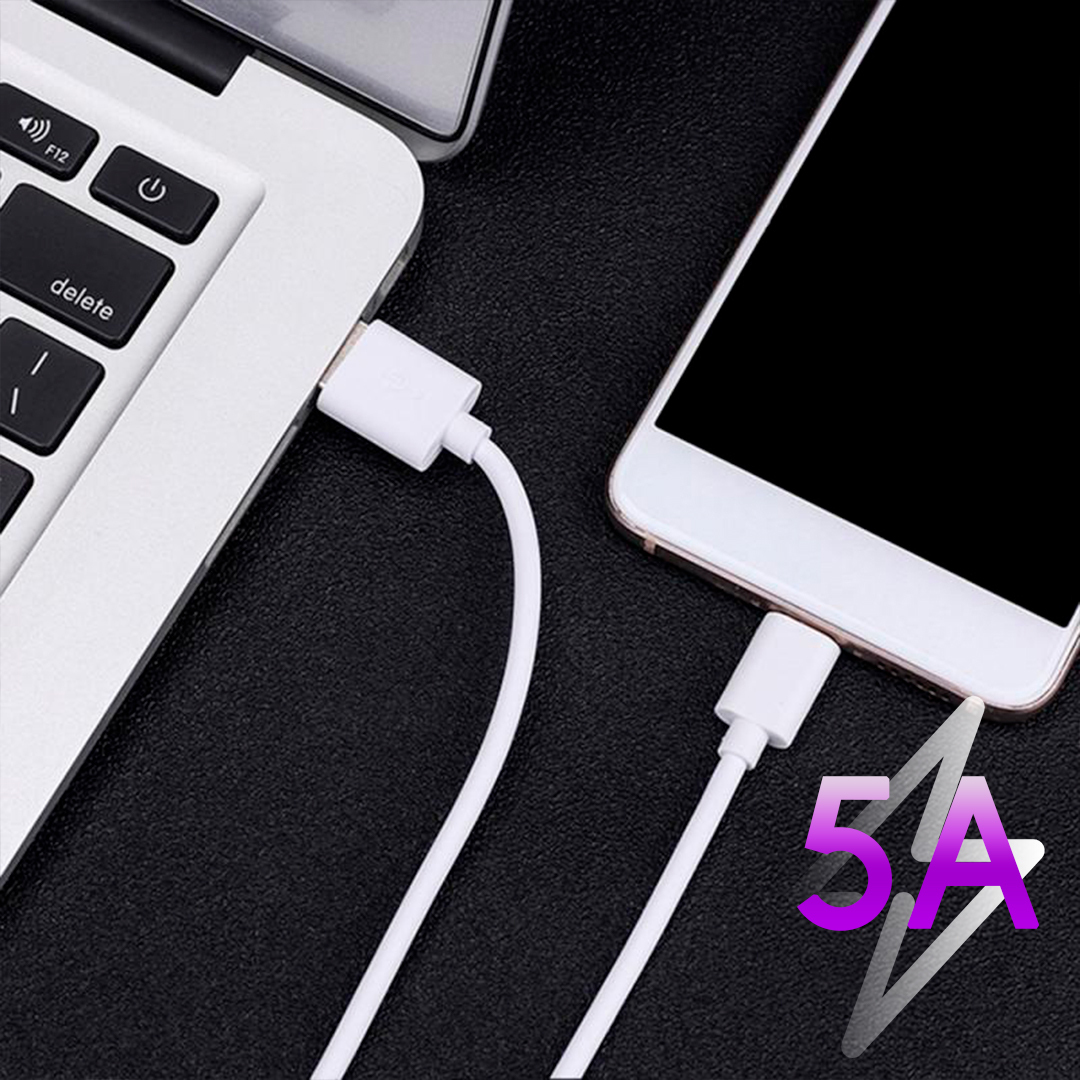 Кабель USB - Type-C 5A для быстрой зарядки и передачи данных. 1,5 м. –  купить в Москве, цены в интернет-магазинах на Мегамаркет