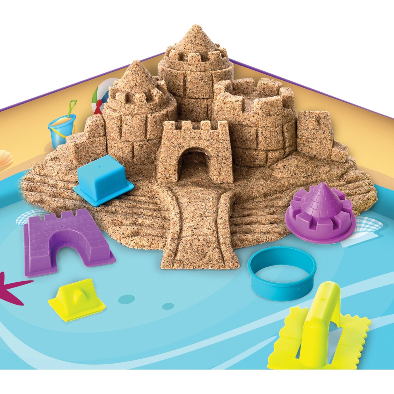 Оригинальный Кинетический песок Kinetic sand гр, 3 цвета в наборе