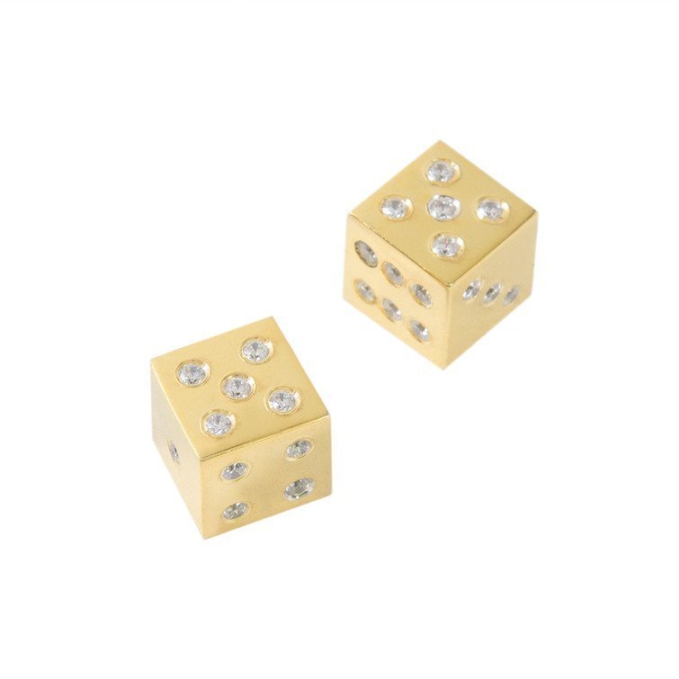 Кубики Haleyan для настольных игр Кости, золото в шкатулке kh211