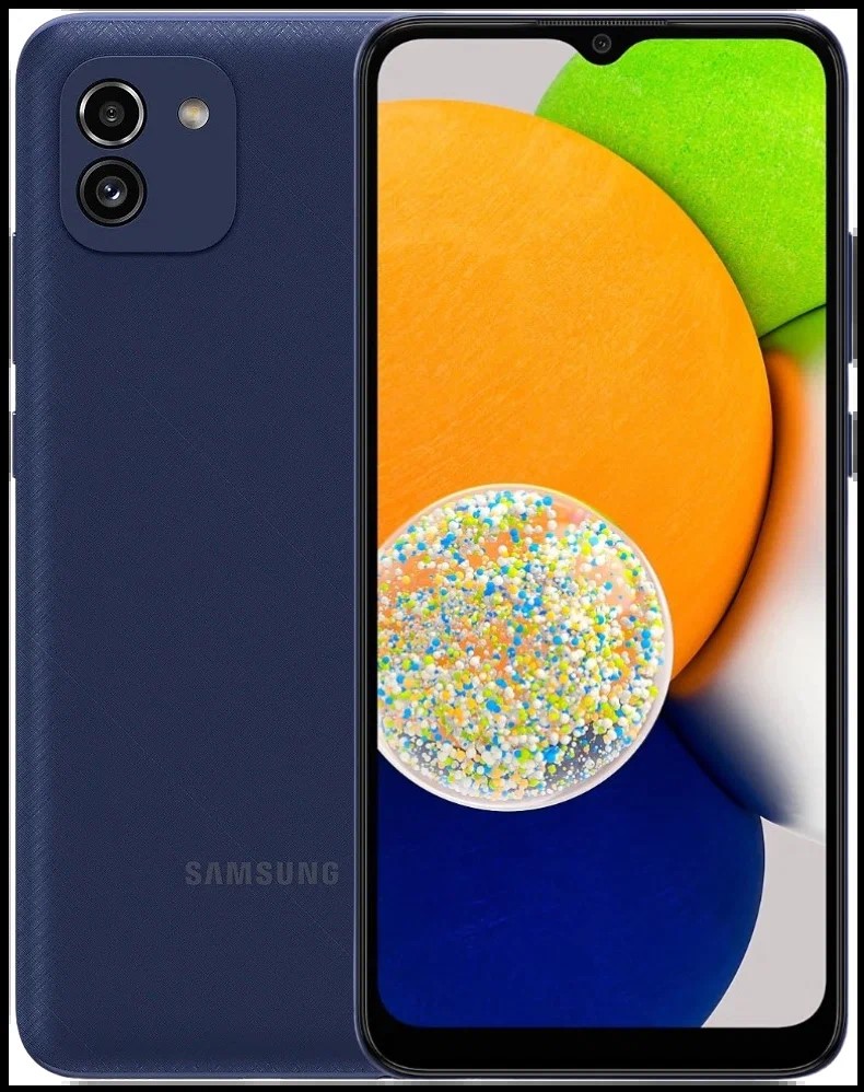 Смартфон Samsung Galaxy A03 3/32GB Blue - отзывы покупателей на Мегамаркет