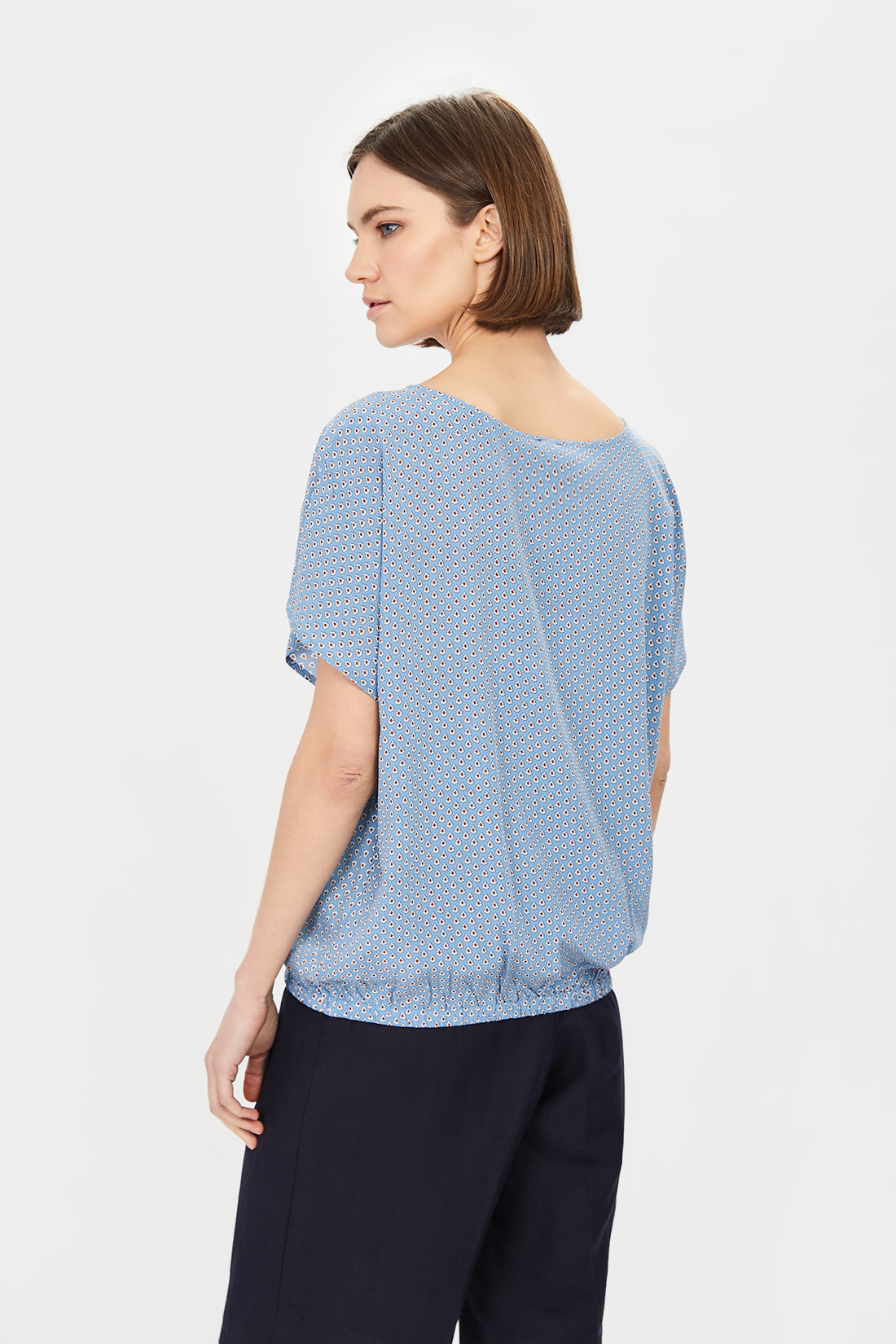 Блуза женская baon B191011 синяя XL