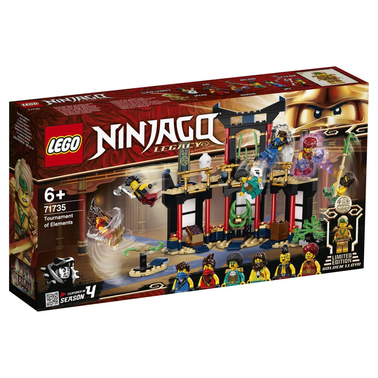 Купить конструктор LEGO NINJAGO 71735 Турнир стихий, цены на Мегамаркет |  Артикул: 100027743631