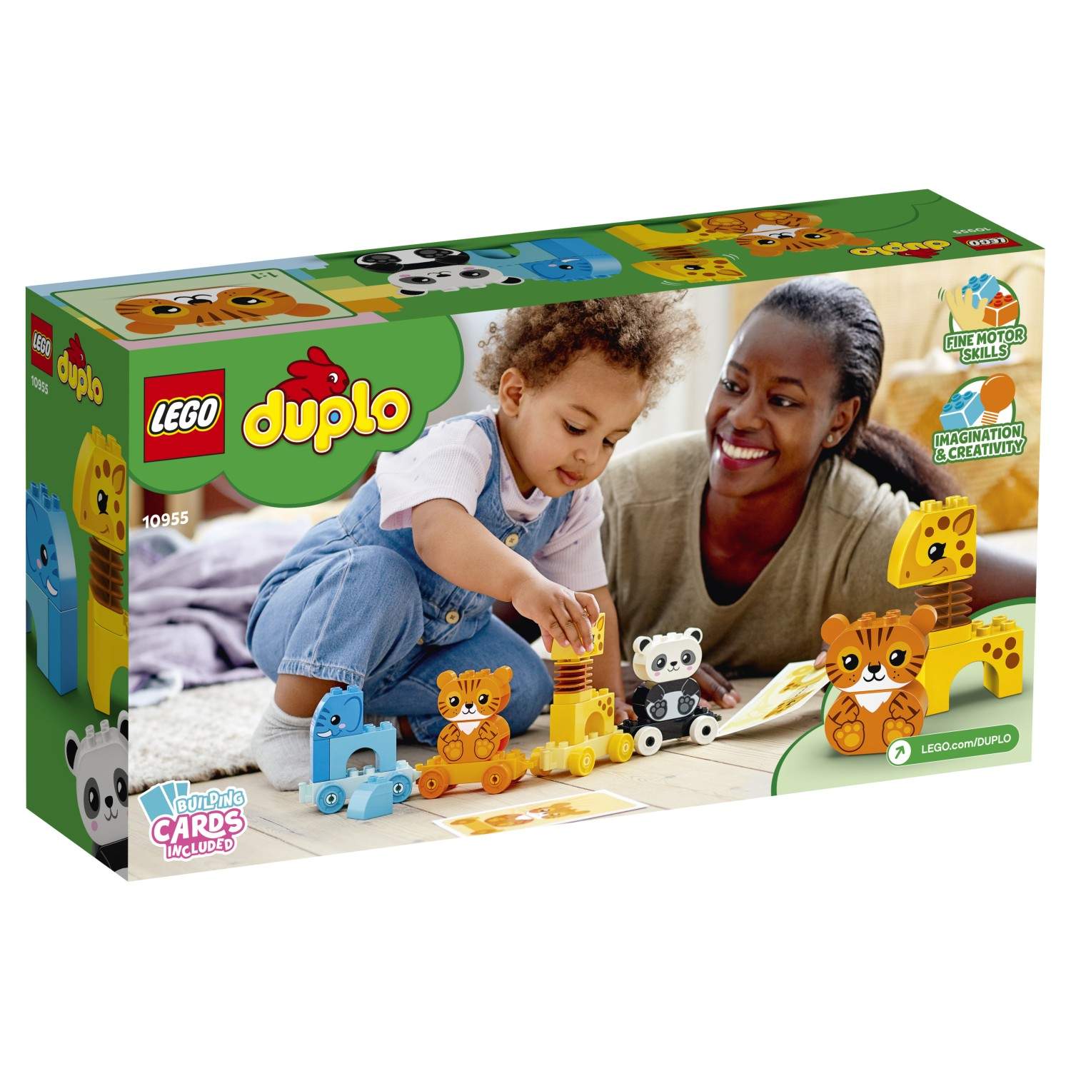 Отзывы о конструктор LEGO DUPLO Creative Play 10955 Мой первый поезд для  зверей - отзывы покупателей на Мегамаркет | конструкторы LEGO 10955 -  100027743652