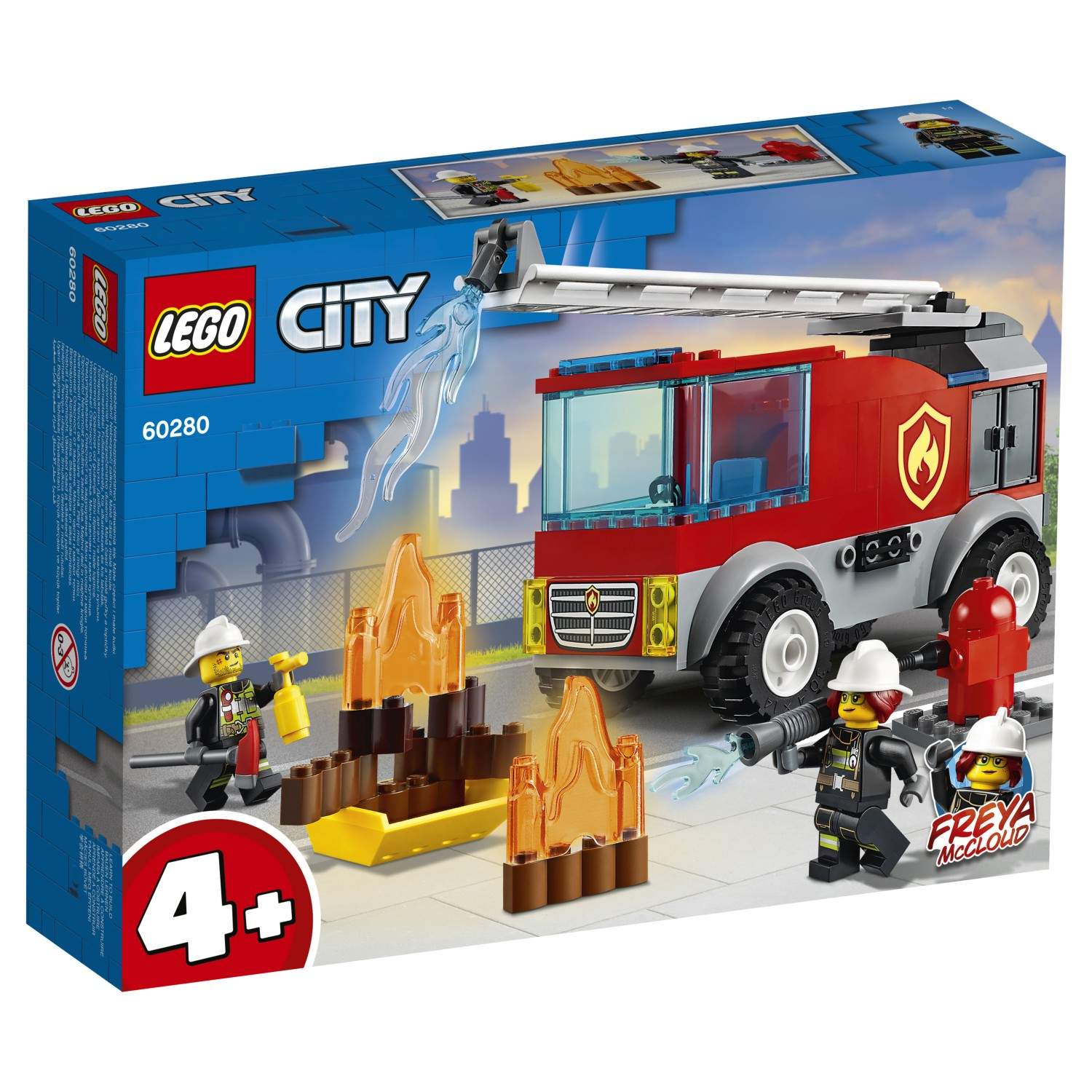 Отзывы о конструктор LEGO City Fire 60280 Пожарная машина с лестницей -  отзывы покупателей на Мегамаркет | конструкторы LEGO 60280 - 100027743659