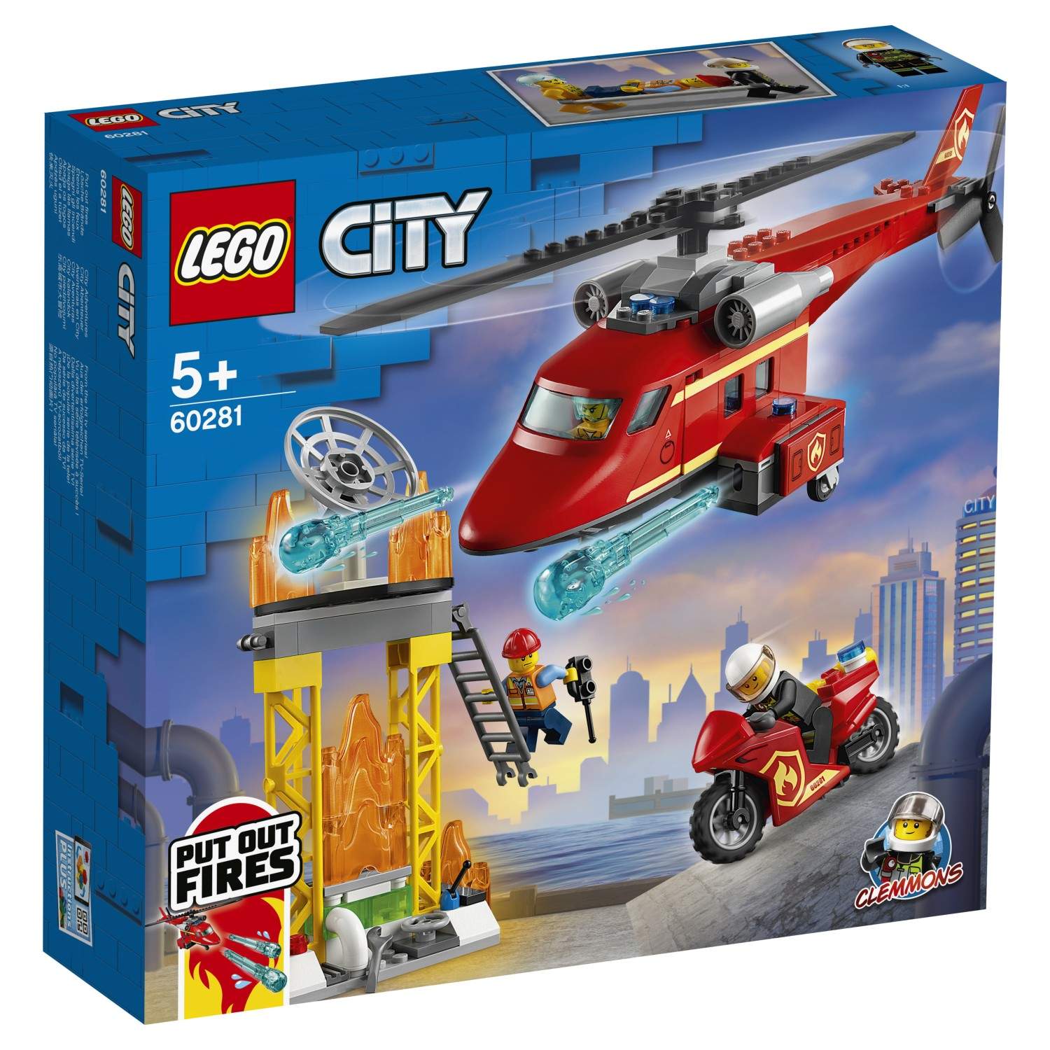 Конструктор LEGO City Fire 60281 Спасательный пожарный вертолёт