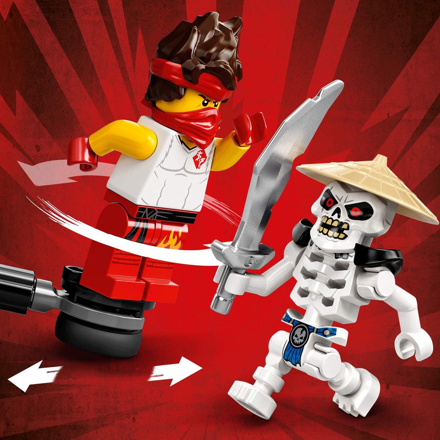 Купить конструктор LEGO NINJAGO 71730 Легендарные битвы: Кай против  Скелета, цены на Мегамаркет | Артикул: 100027743666