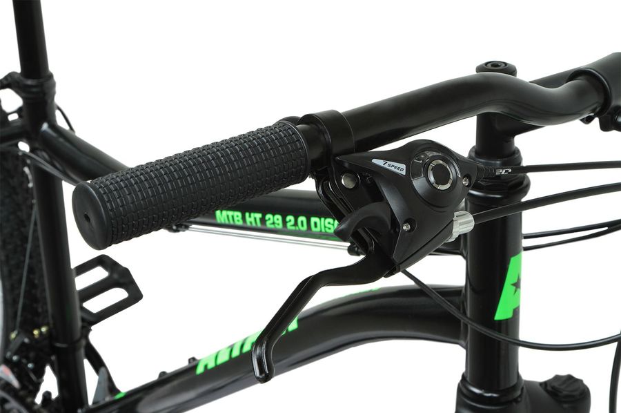 Велосипед Altair MTB HT 29 2.0 Disc 2021 19" черный/ярко-зеленый