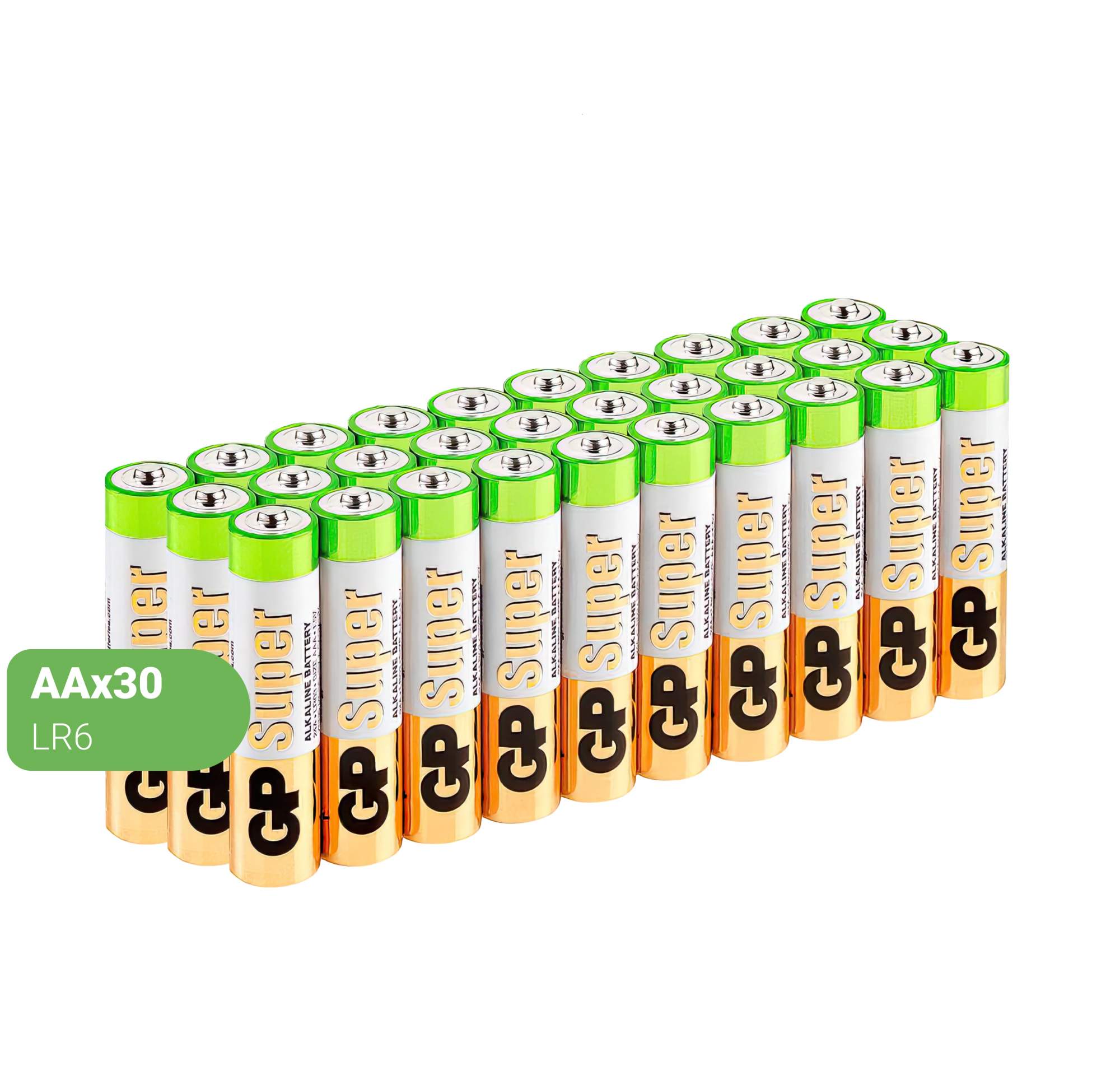 Батарейки GP Batteries Super алкалиновые, АА, 30 шт - купить в Москве, цены на Мегамаркет | 600000141524