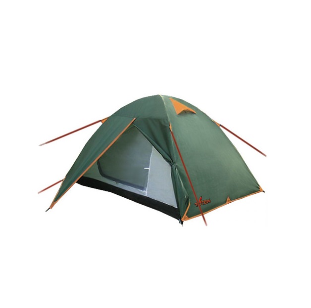 Палатка Totem Trek 2 (V2) турист. 2мест. зеленый - купить в Москве, цены на Мегамаркет | 100028557727