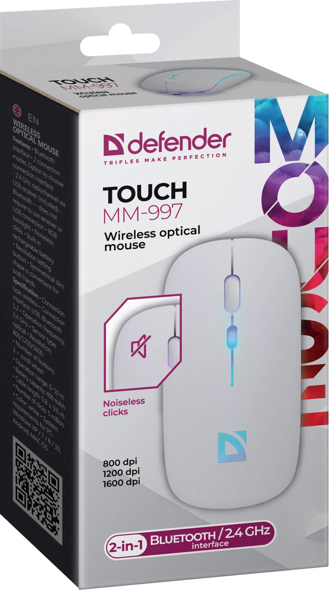 Defender touch mm. Defender Touch mm-997. Мышь беспроводная Defender Touch mm-997 белый (52998). Мышь беспров Defender Touch mm-997 черн (52997). Ультратонкие мышки с боковыми кнопками.