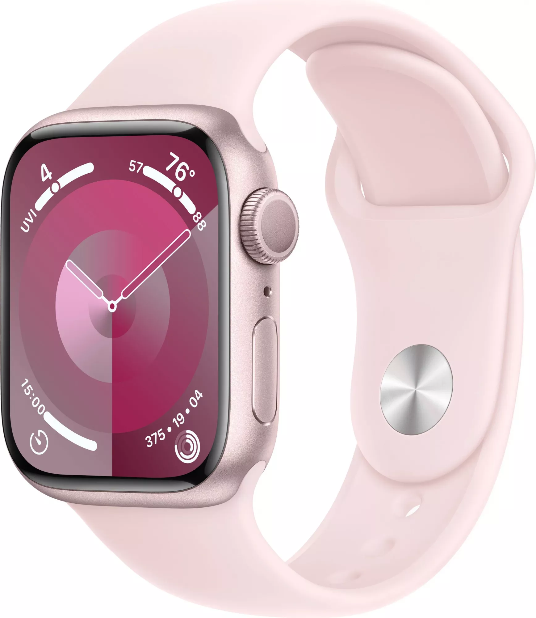 Смарт-часы Apple Watch Series 9 41 мм розовый S, M спортивный ремешок, купить в Москве, цены в интернет-магазинах на Мегамаркет