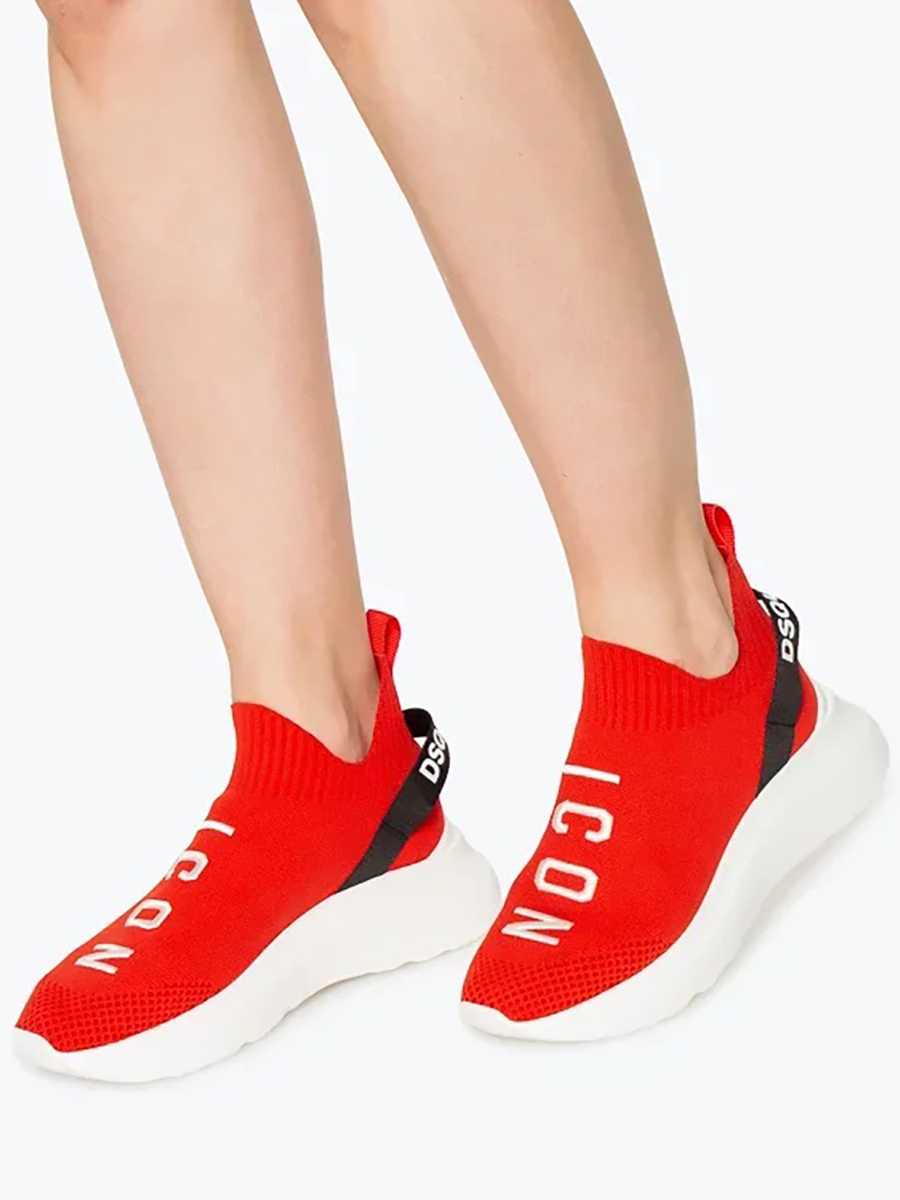Кроссовки женские DSquared2 SNW0124M818 красные 40 IT - купить в Москве,цены на Мегамаркет