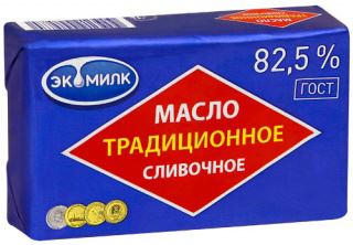 Сливочное масло Экомилк традиционное 82,5 % 180 г бзмж