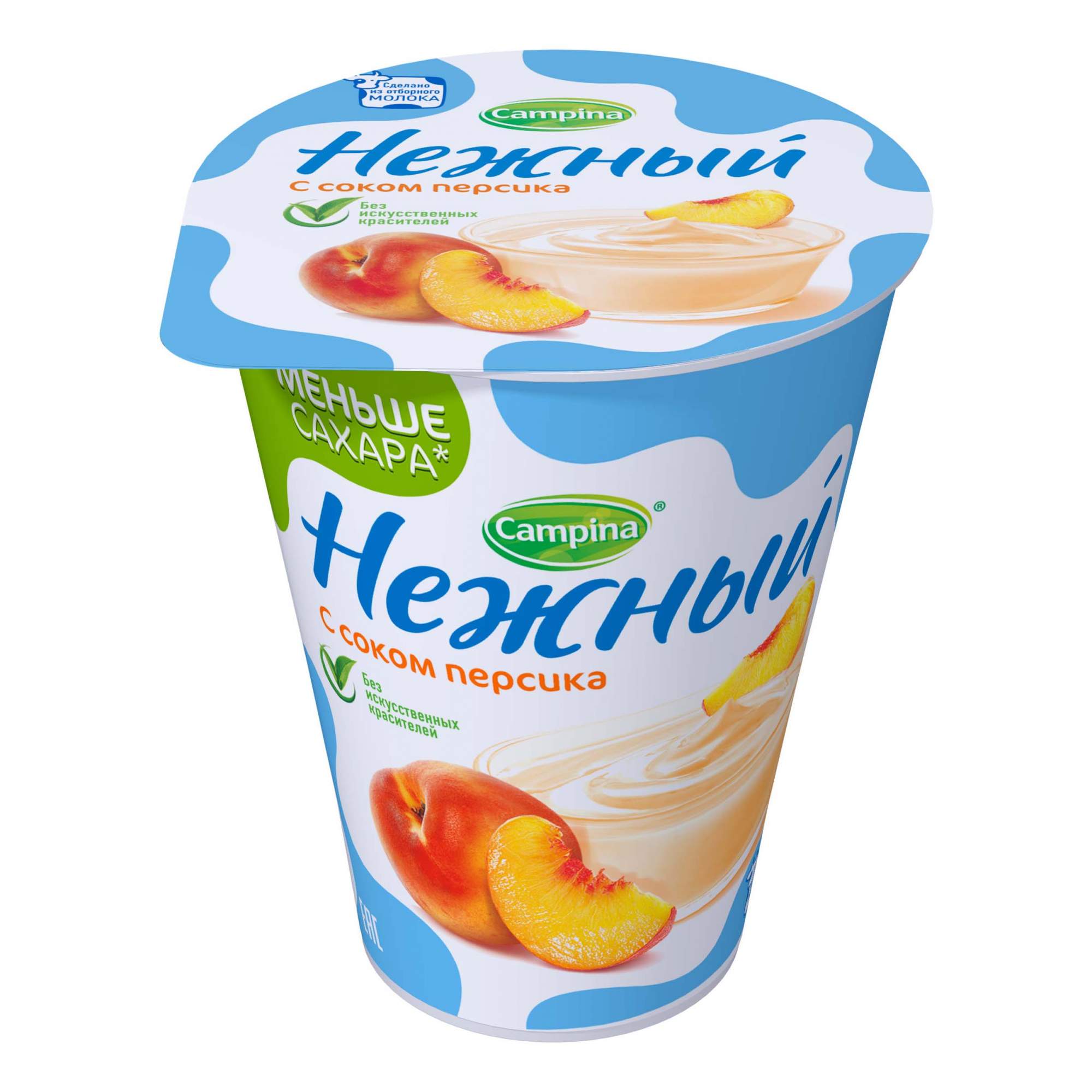 Йогуртный продукт Нежный с соком персика 1,2% 320 г